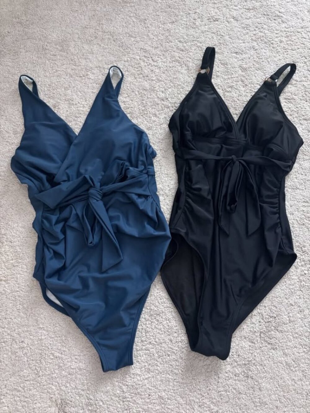 Two (2) Pink Blush Maternity One Piece Bathing Suits - Size Medium